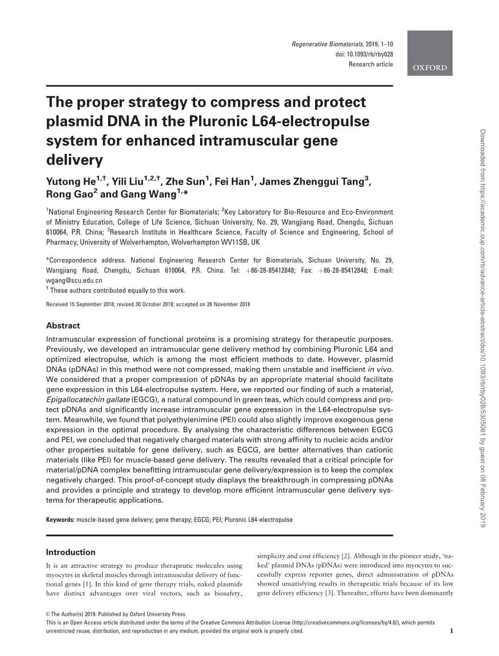 The Proper Strategy to Compress and Protect Plasmid DNA in the Pluronic L64-Electropulse System for Enhanced Intramuscular Gene