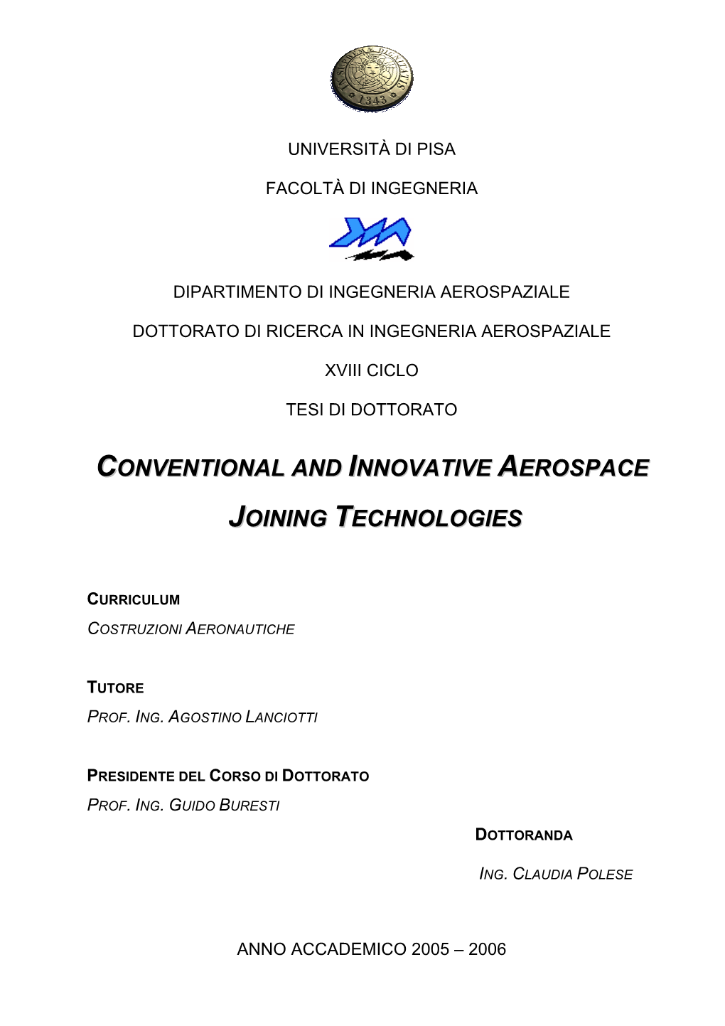 Conventional and Innovative Aerospace Joining