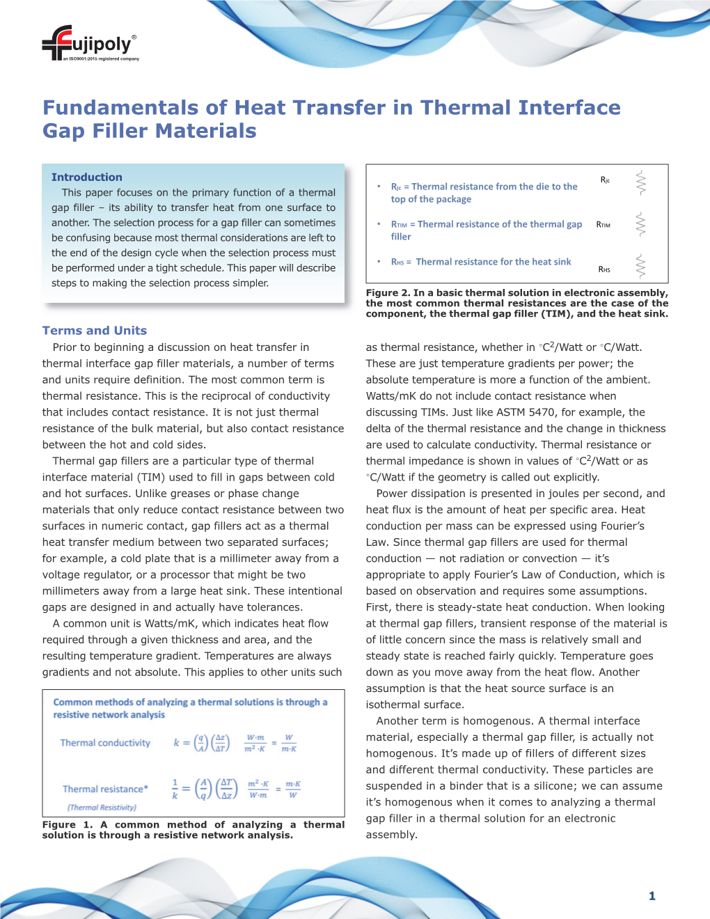 Fundamentals of Heat Transfer in Thermal Interface Gap Filler Materials