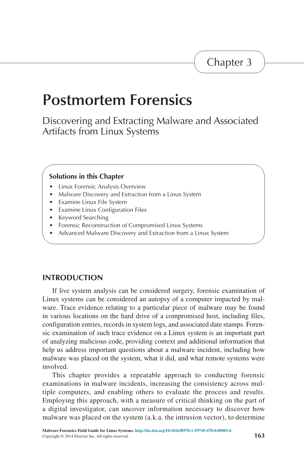 Malware Forensics Field Guide for Linux Systems: Digital Forensics
