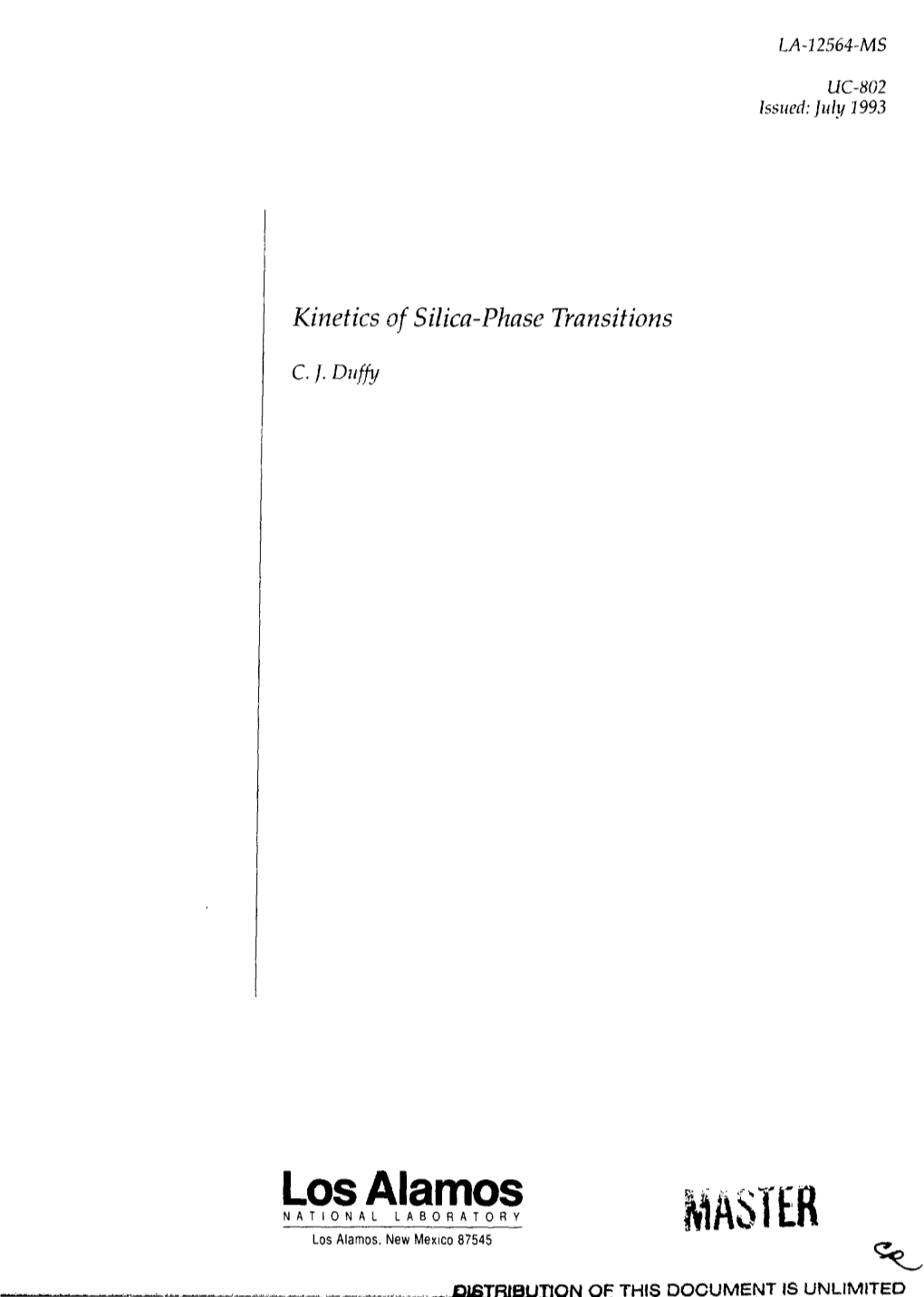 Kinetics of Silica-Phase Transitions C