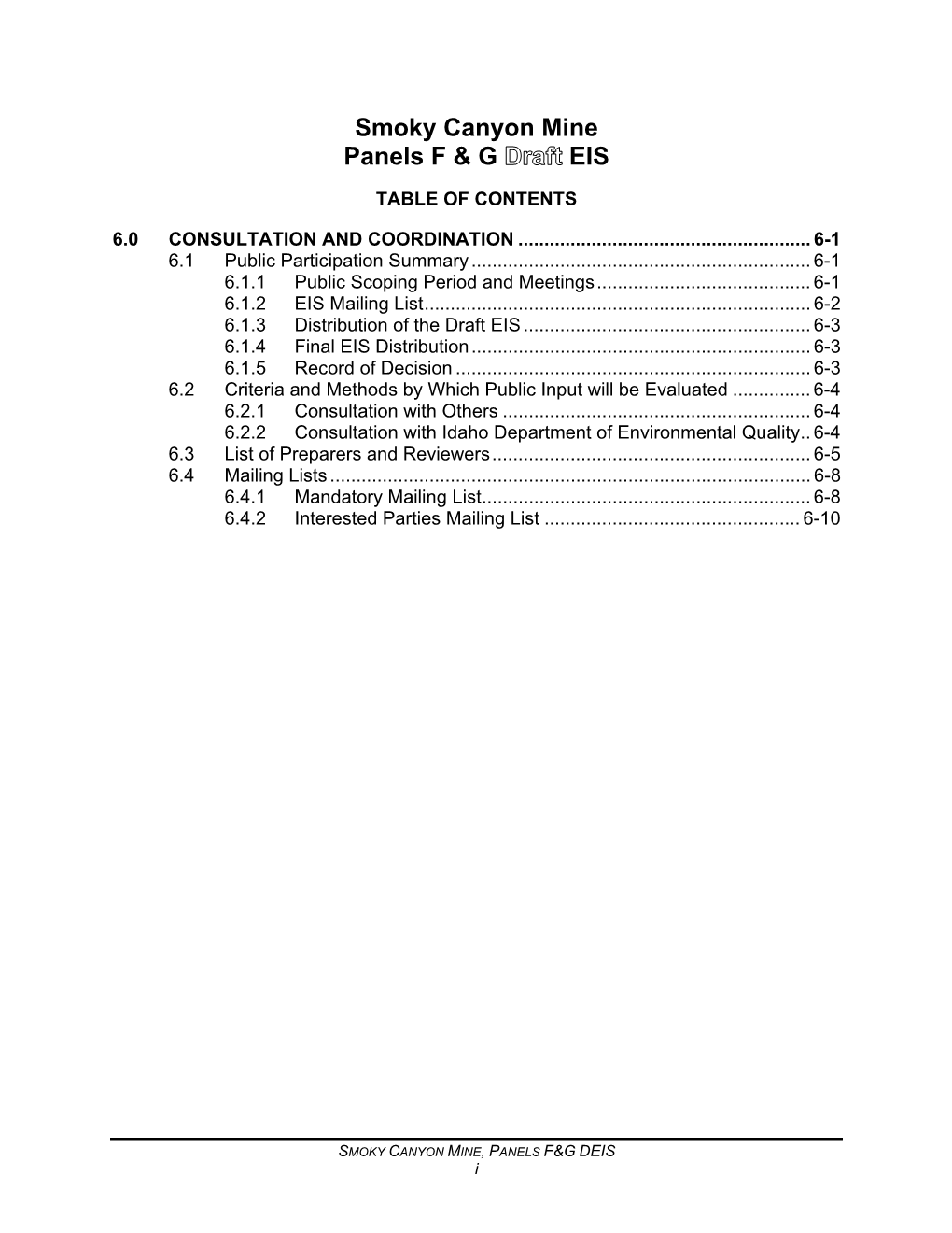 Chapter 6-Consultation and Coordination