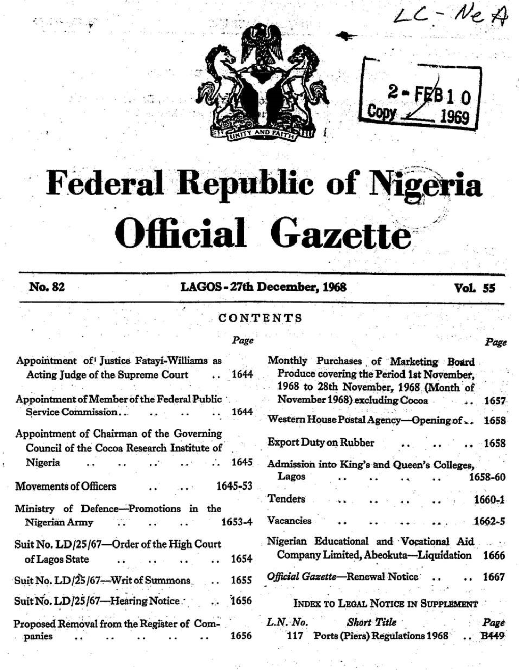 Official Gazette