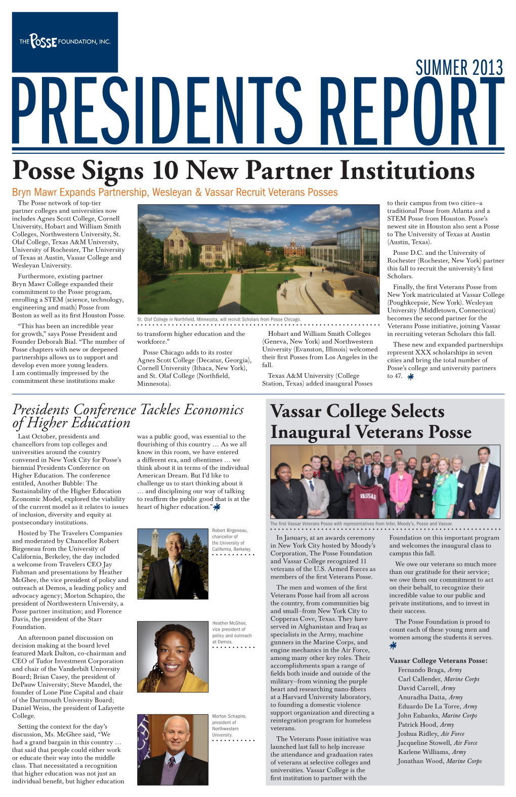 Posse Signs 10 New Partner Institutions