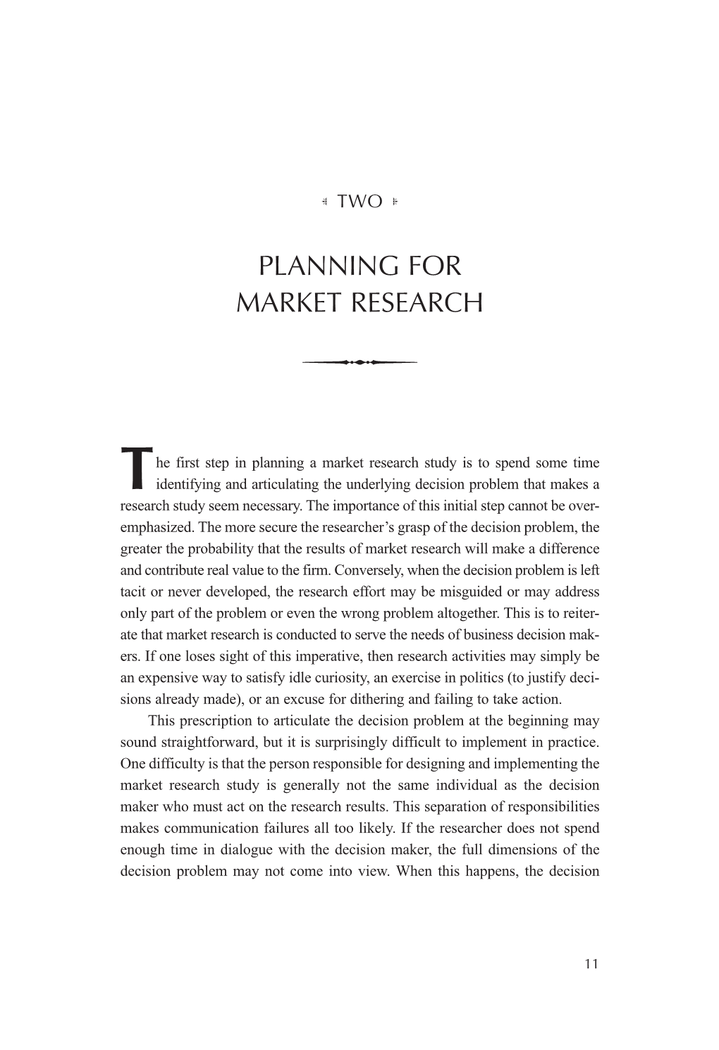 Planning for Market Research 13