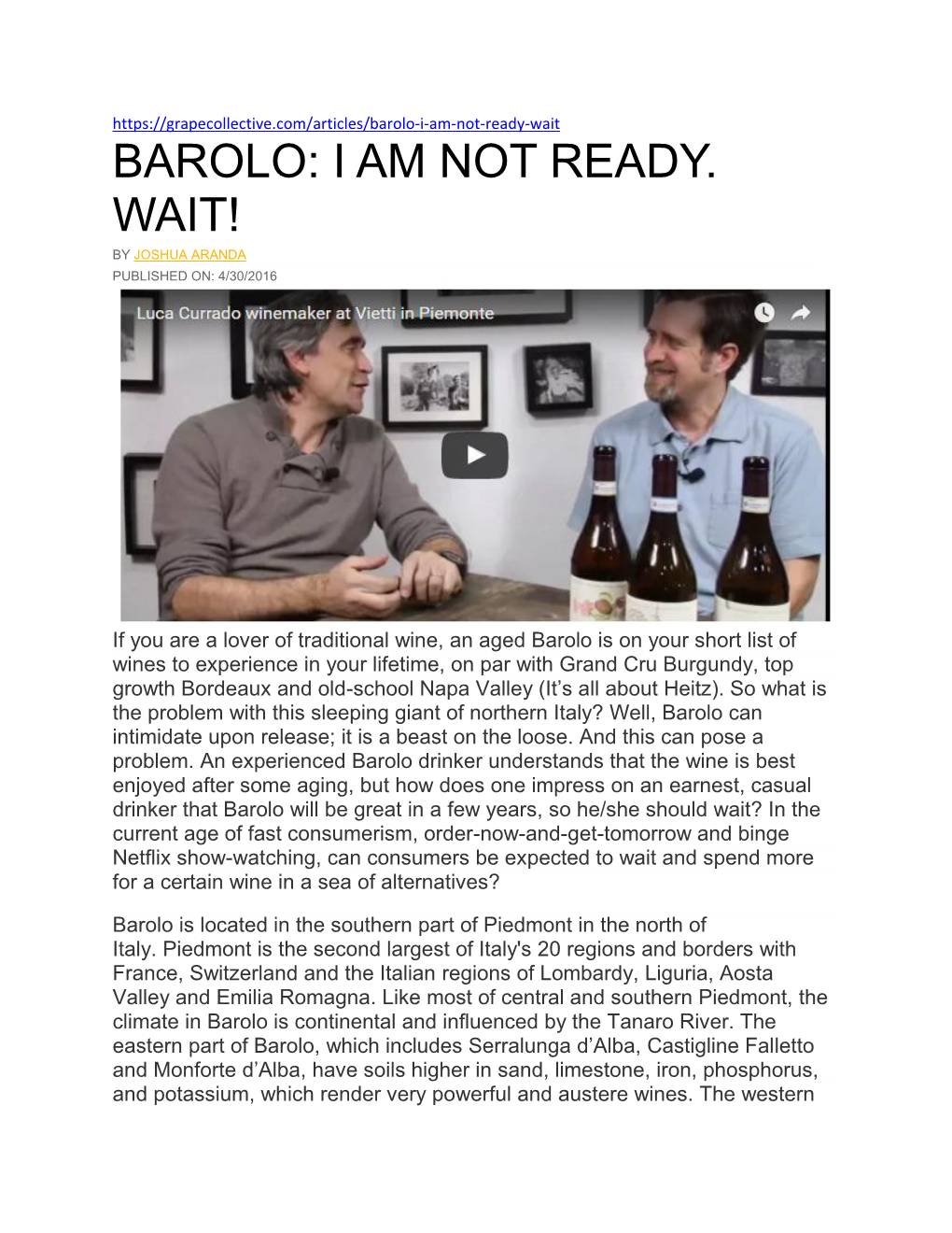 Barolo-I-Am-Not-Ready-Wait BAROLO: I AM NOT READY