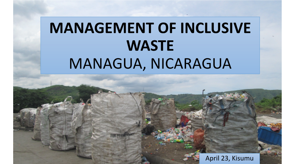 Inclusive Waste Management Managua Nicaragua
