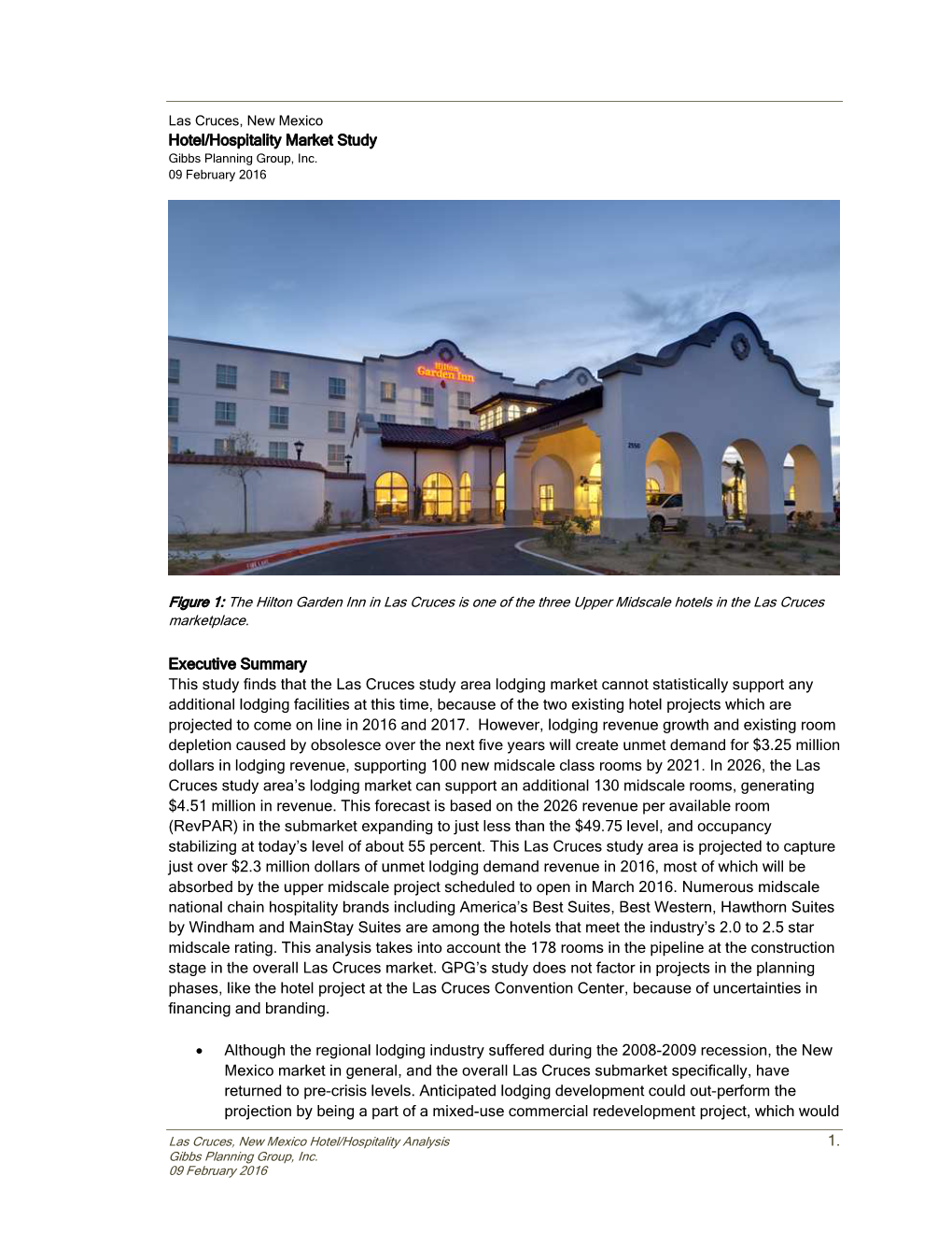 2016 Lodging Market Analysis (PDF)