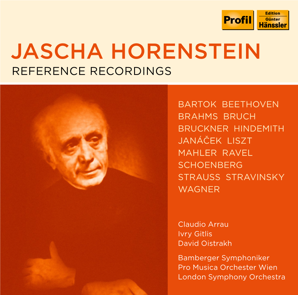 Jascha Horenstein Reference Recordings