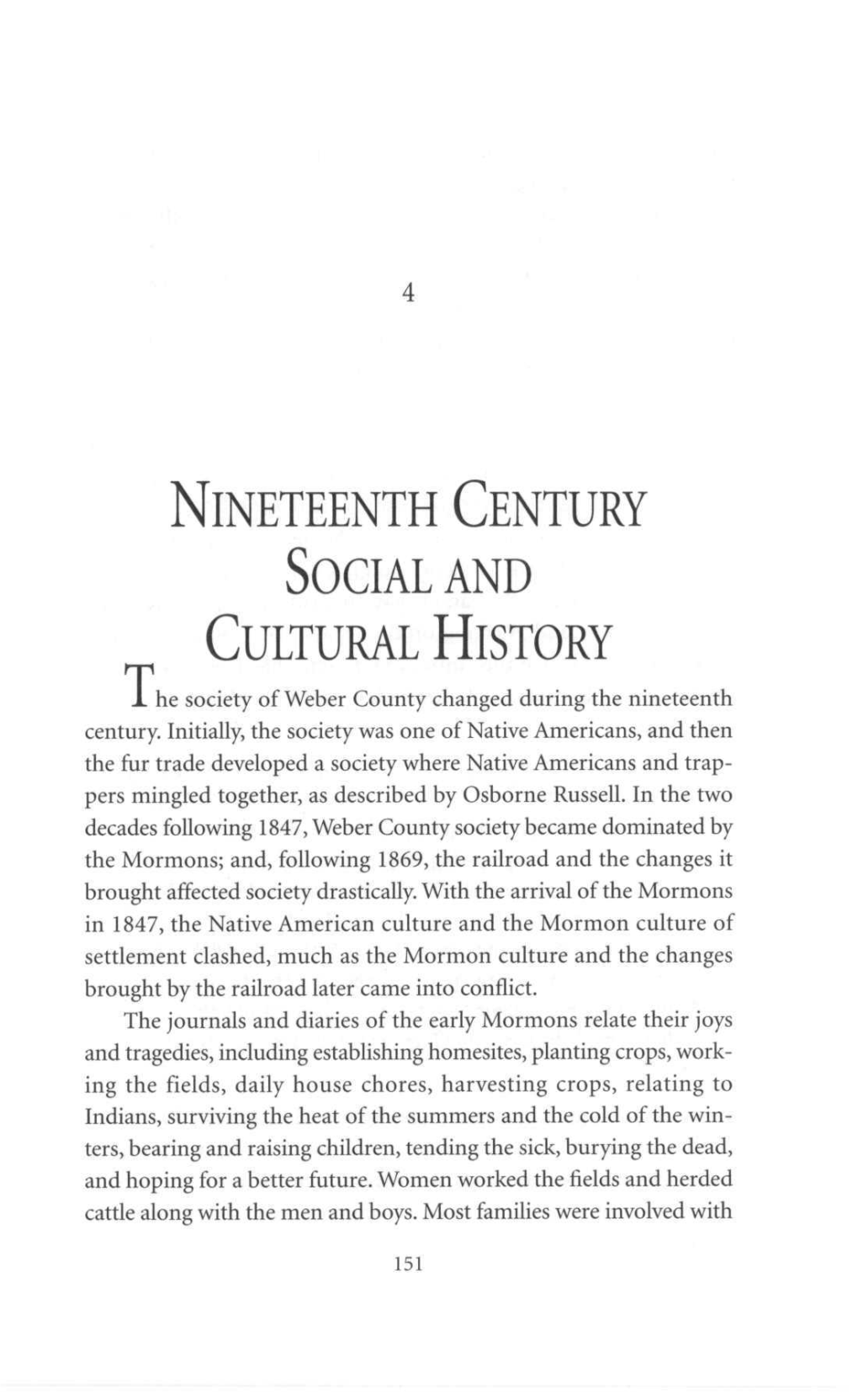 Nineteenth Century Social and Cultural History J