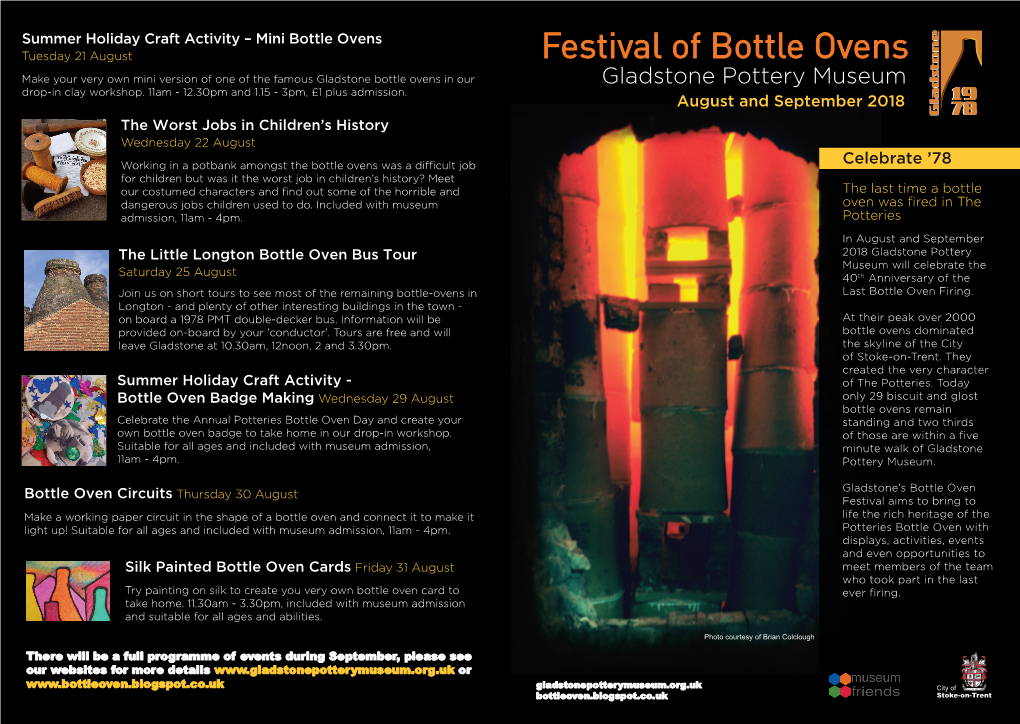 Festival of Bottle Ovens O
