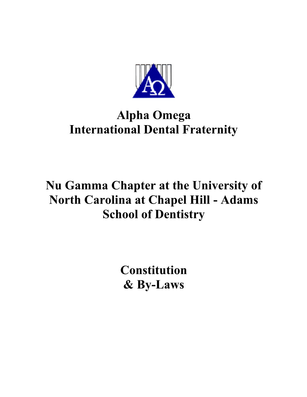 Alpha Omega International Dental Fraternity Nu Gamma Chapter At