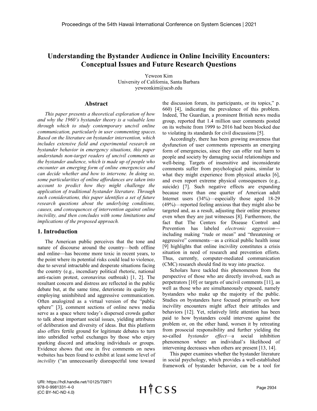 Understanding the Bystander Audience in Online Incivility Encounters: Conceptual Issues and Future Research Questions