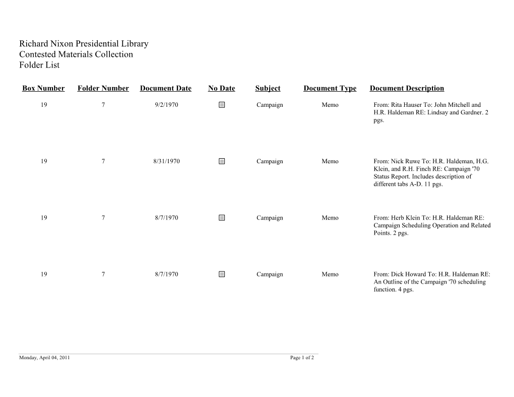 19-07-HR Haldeman Political File