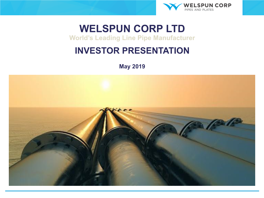 WCL Investor Presentation May 2019