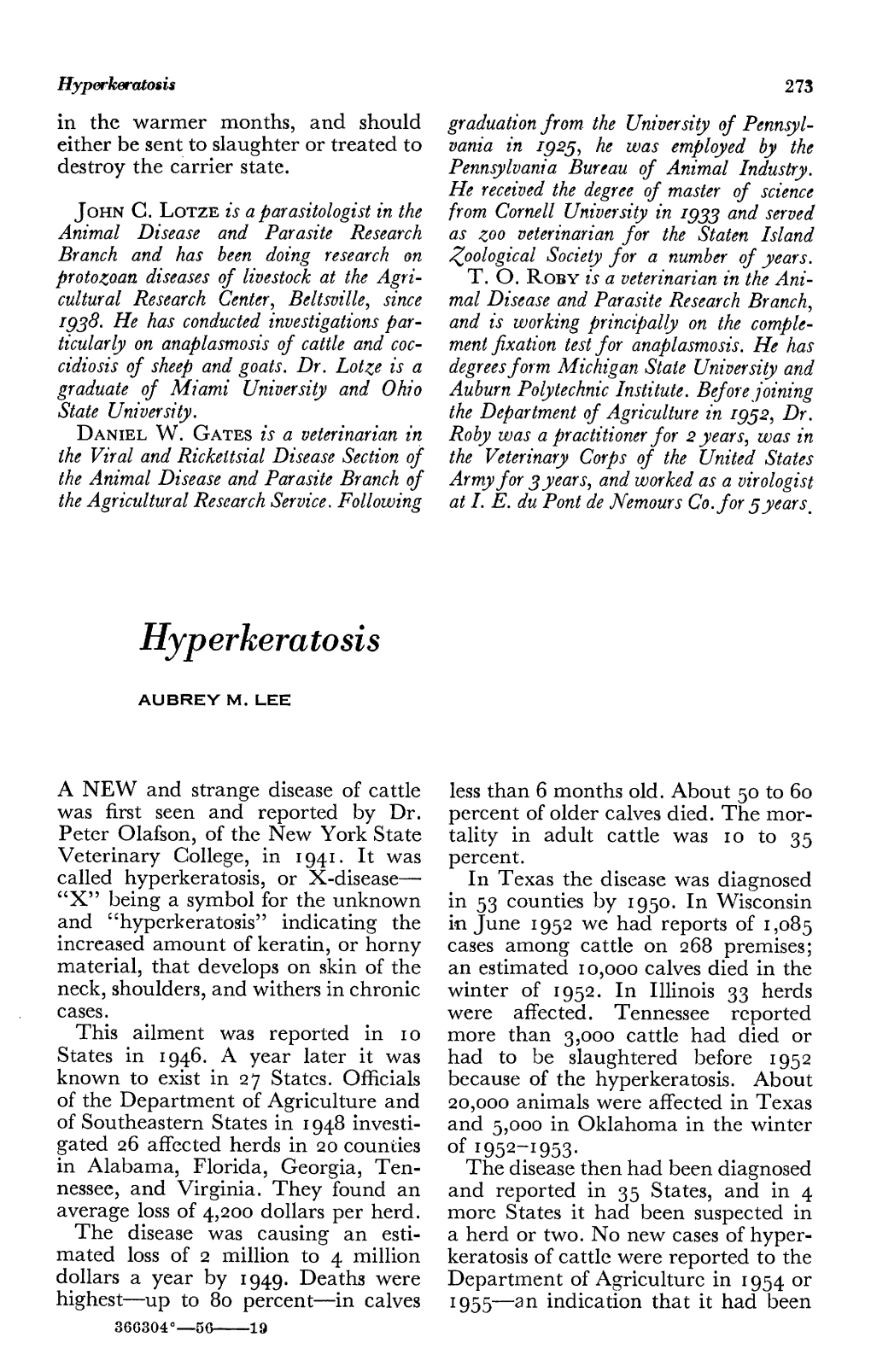 Hyperkeratosis