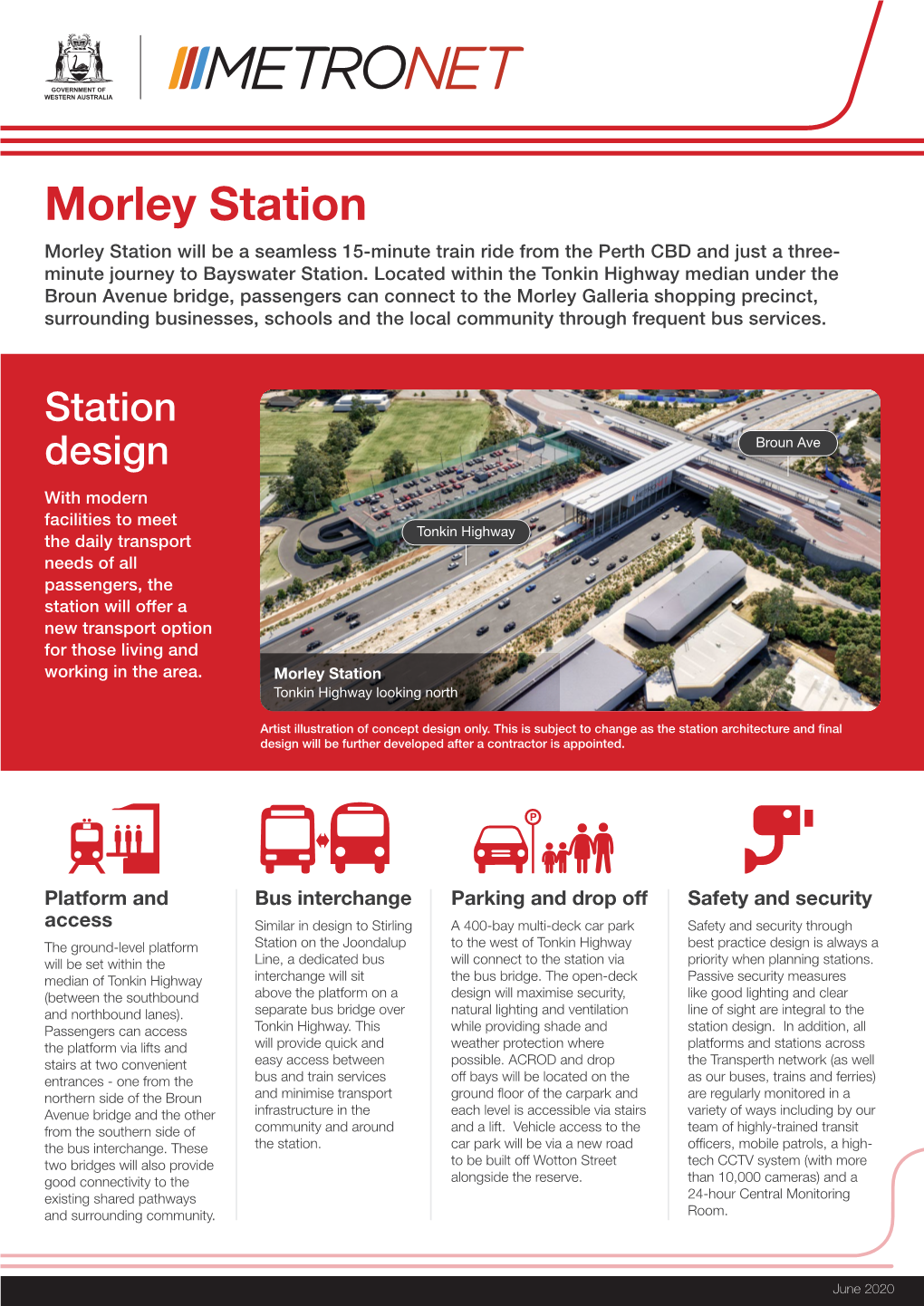 Morley Station Morley Station Will Be a Seamless 15-Minute Train Ride from the Perth CBD and Just a Three- Minute Journey to Bayswater Station