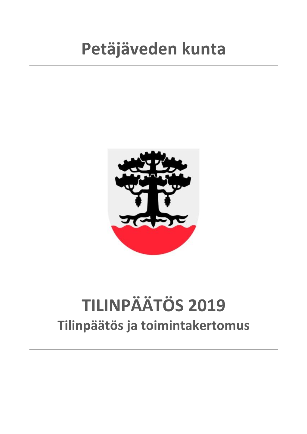 TILINPÄÄTÖS 2019 Tilinpäätös Ja Toimintakertomus