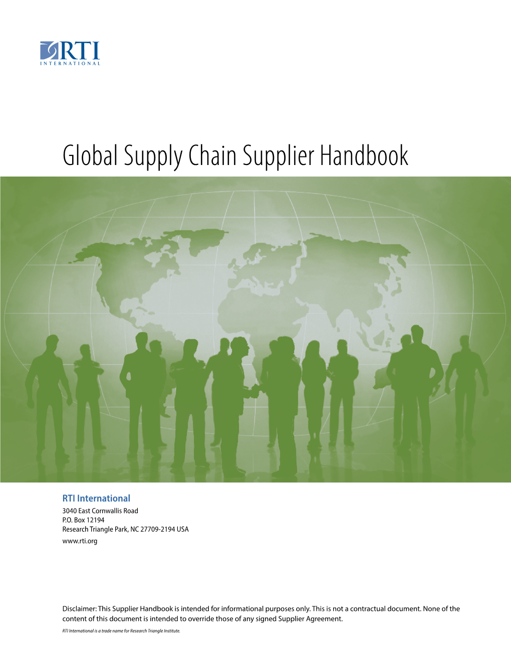 Global Supply Chain Supplier Handbook