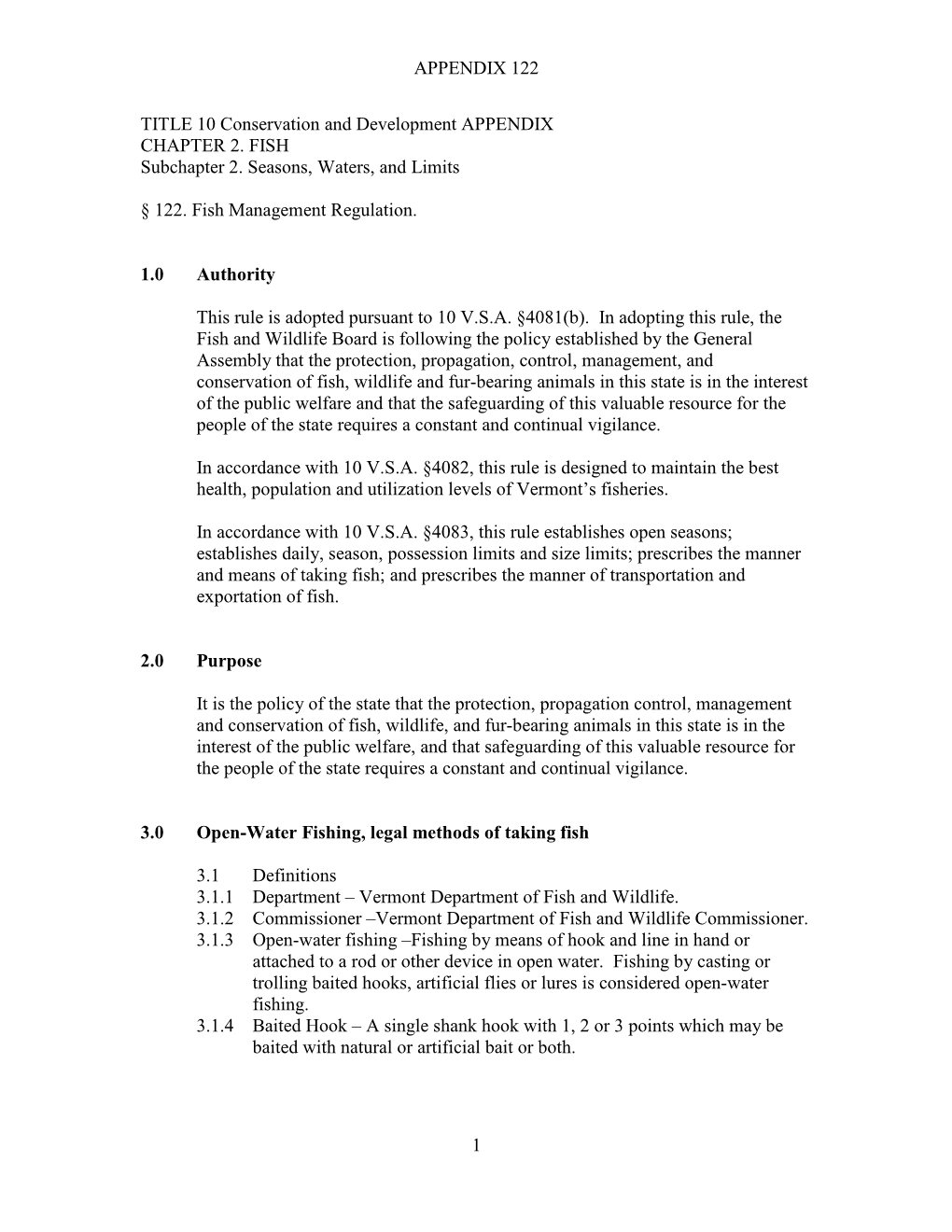 APPENDIX 122 1 TITLE 10 Conservation and Development