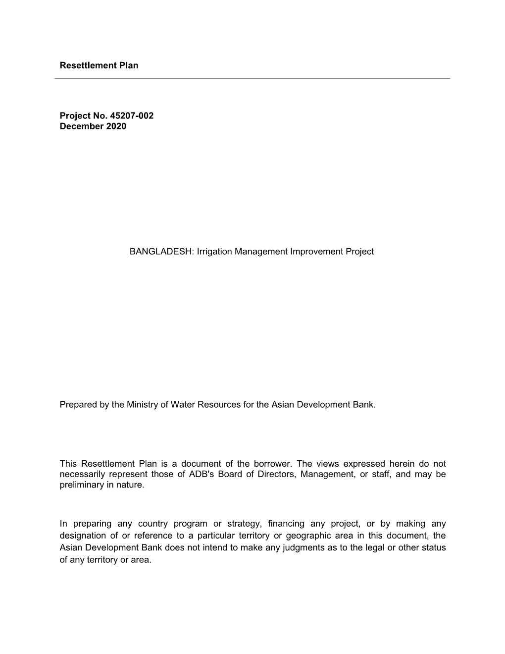 45207-002: Irrigation Management Improvement Project