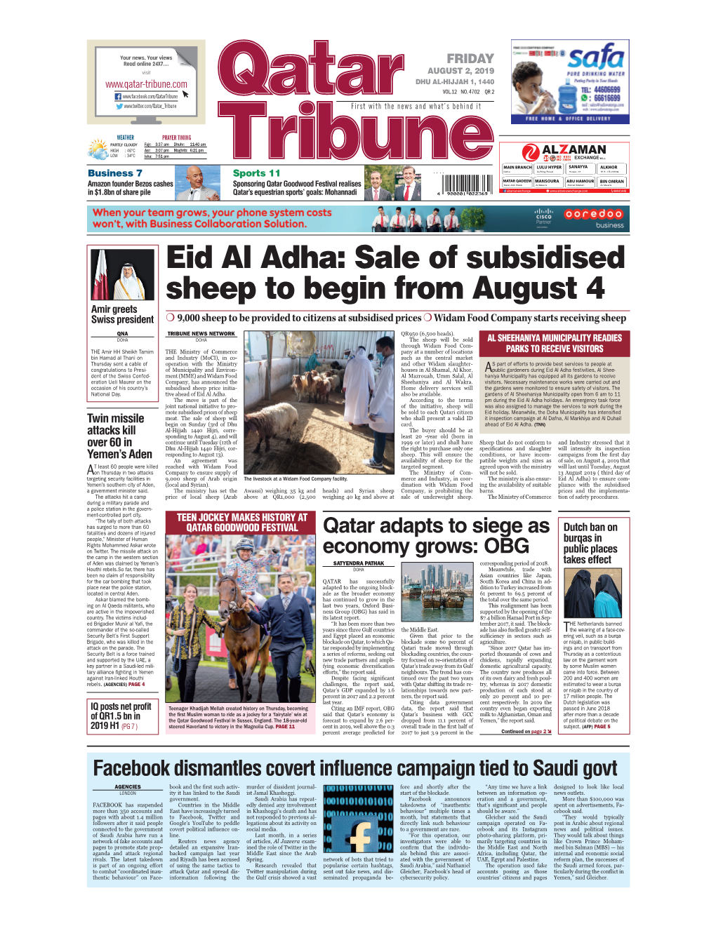 Eid Al Adha: Sale of Subsidised Sheep to Begin from August 4