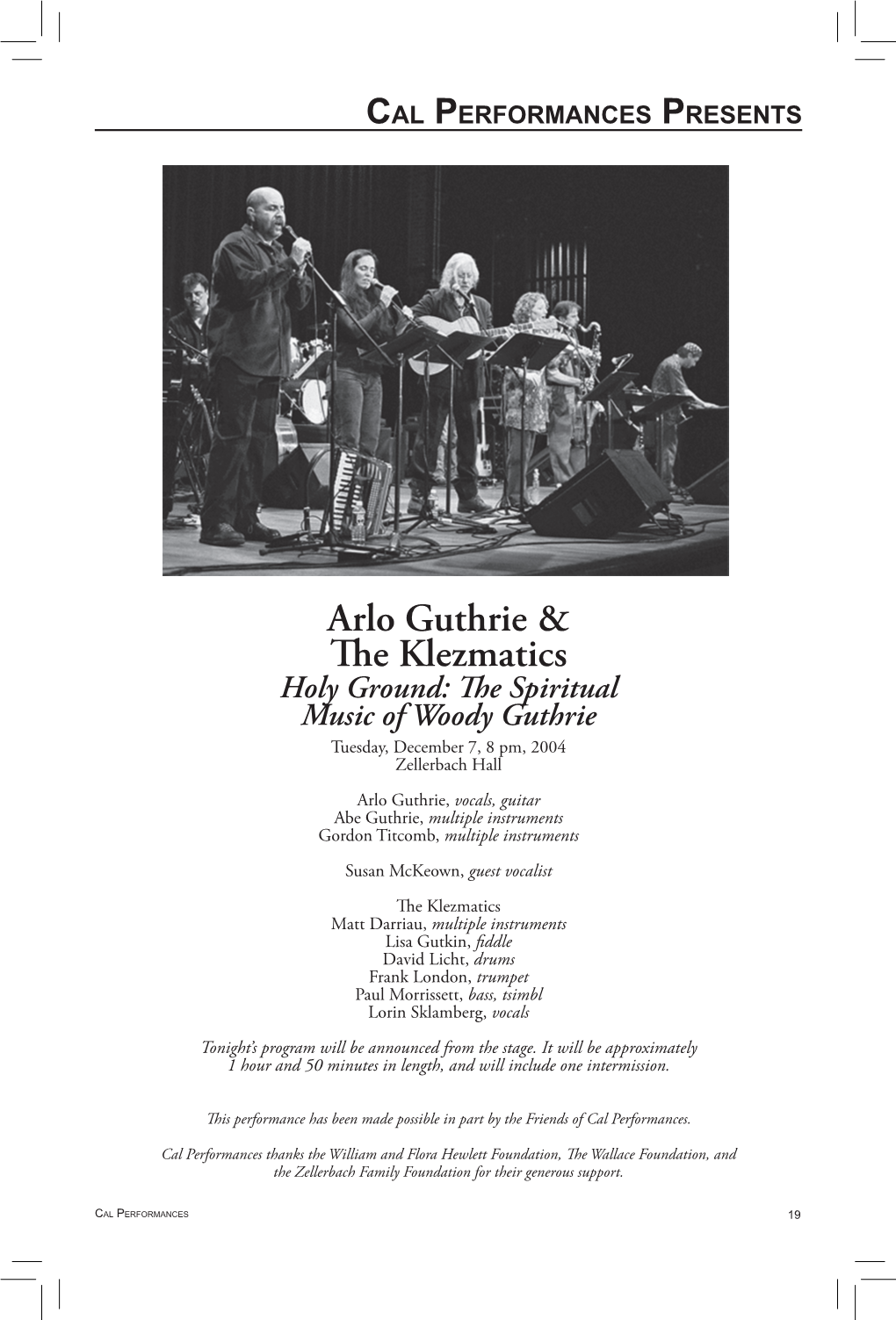 Arlo Guthrie & the Klezmatics