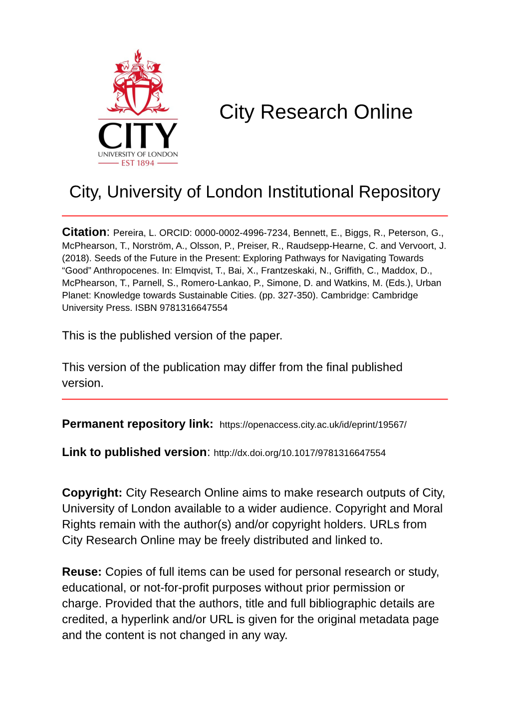 City Research Online