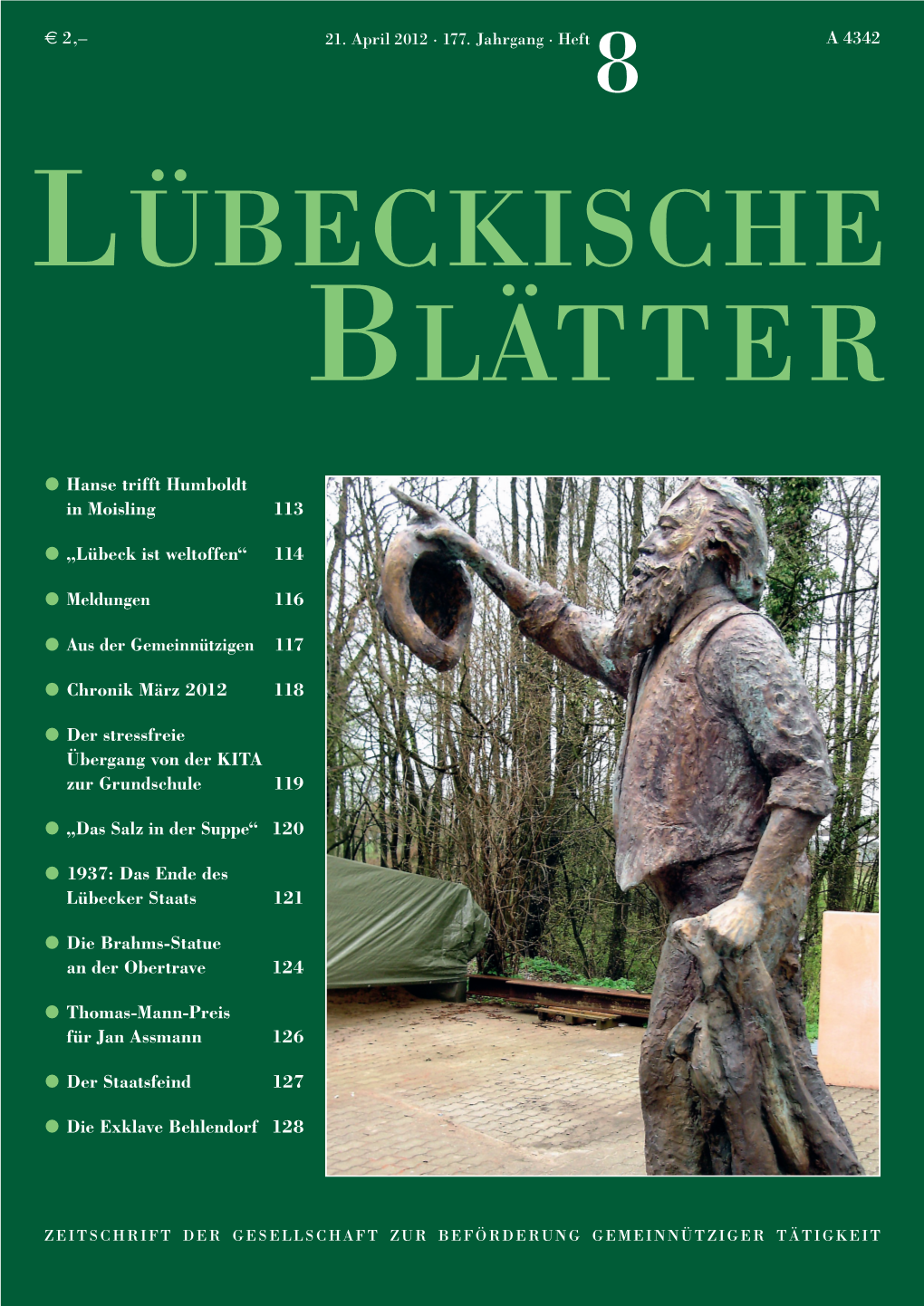 Lübeckische Blätter 8/2012