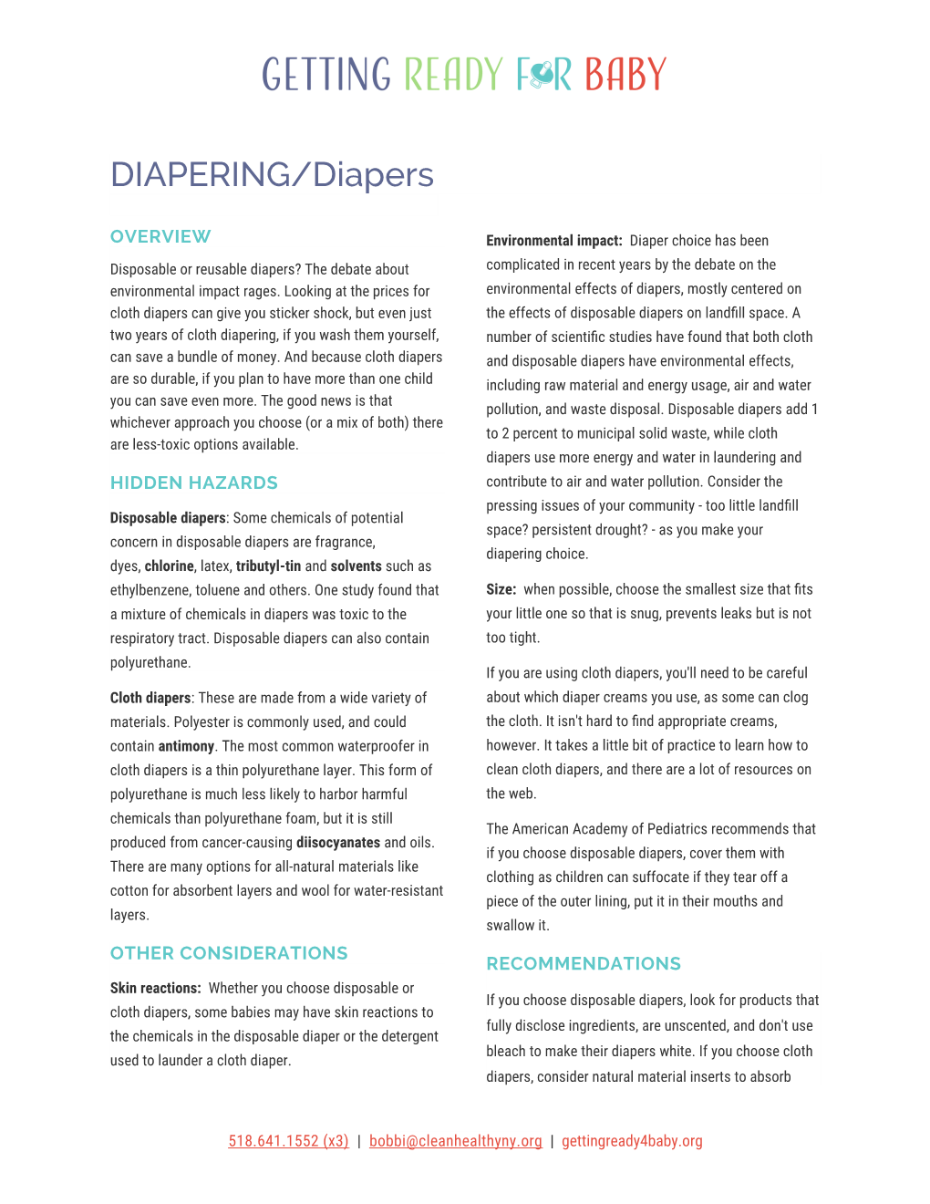 DIAPERING/Diapers