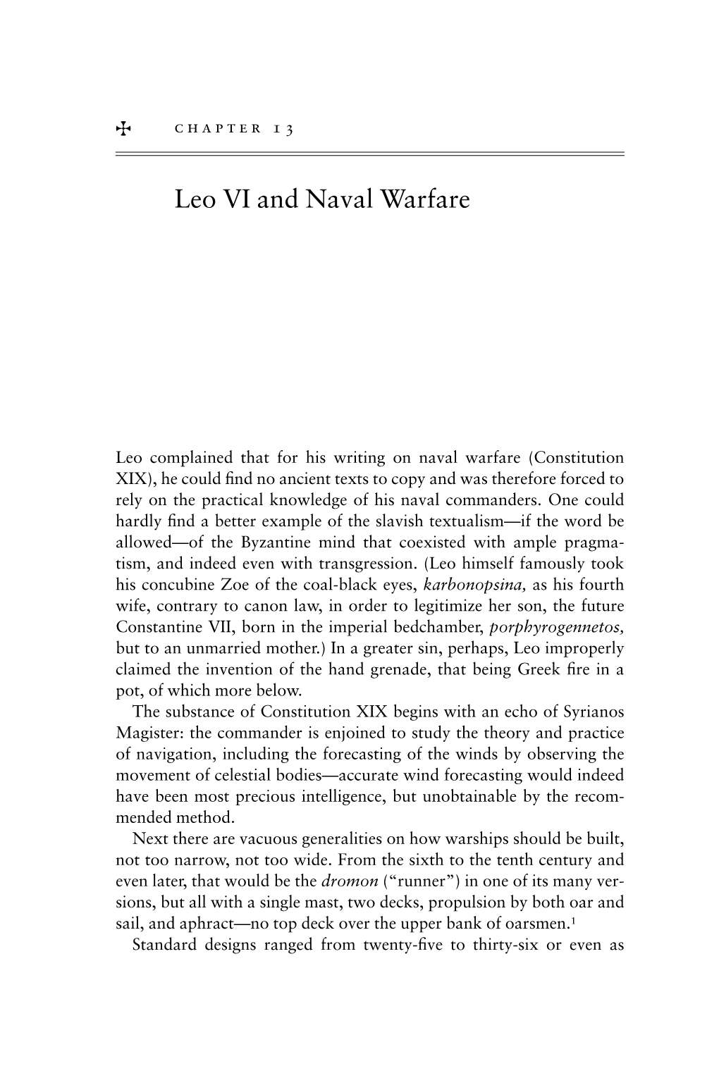 Leo VI and Naval Warfare