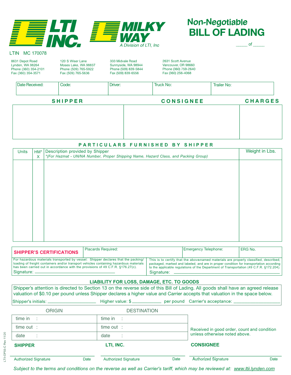 Bill of Lading 5/20/14 11:10 AM Page 1