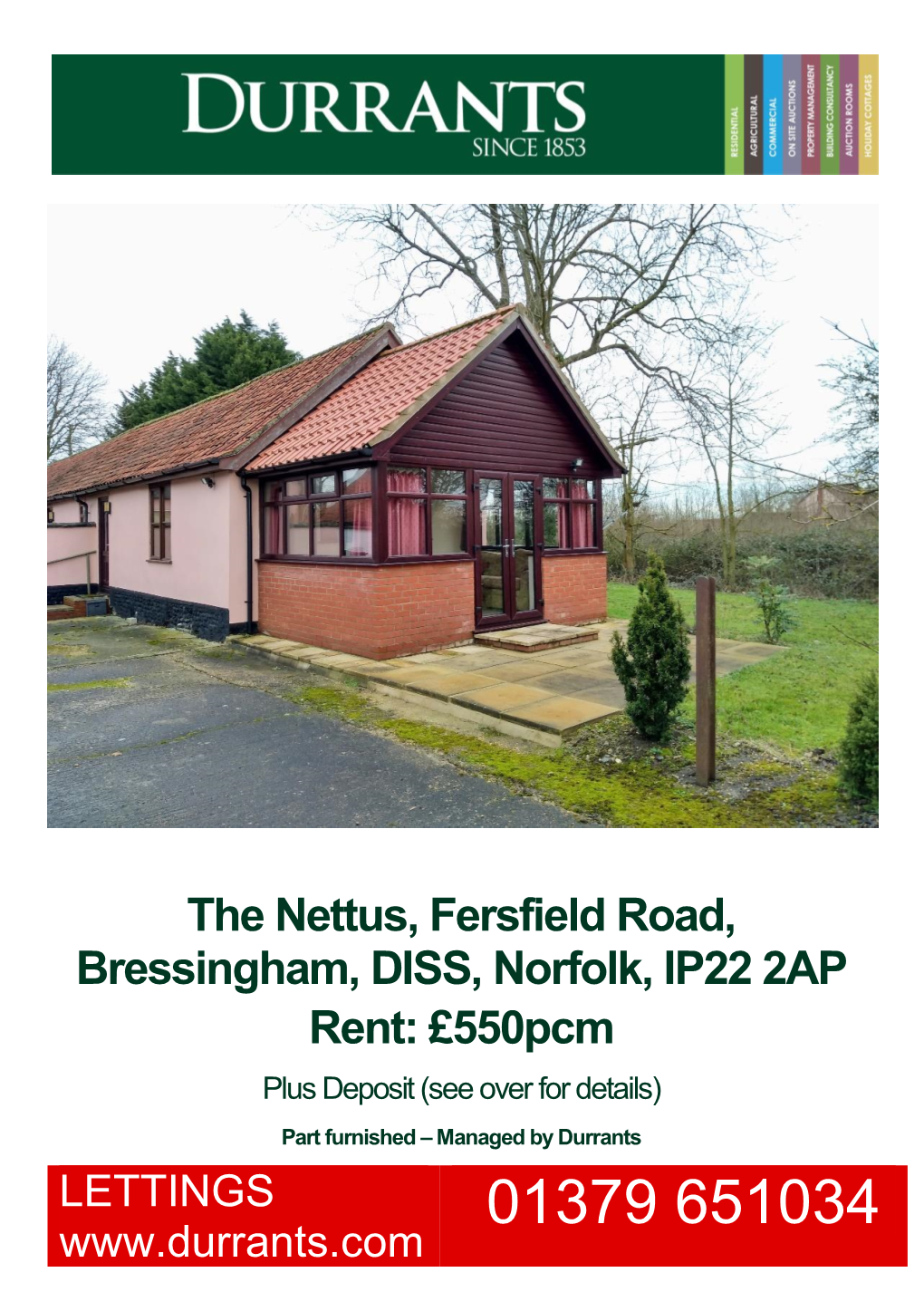 The Nettus, Fersfield Road, Bressingham, DISS