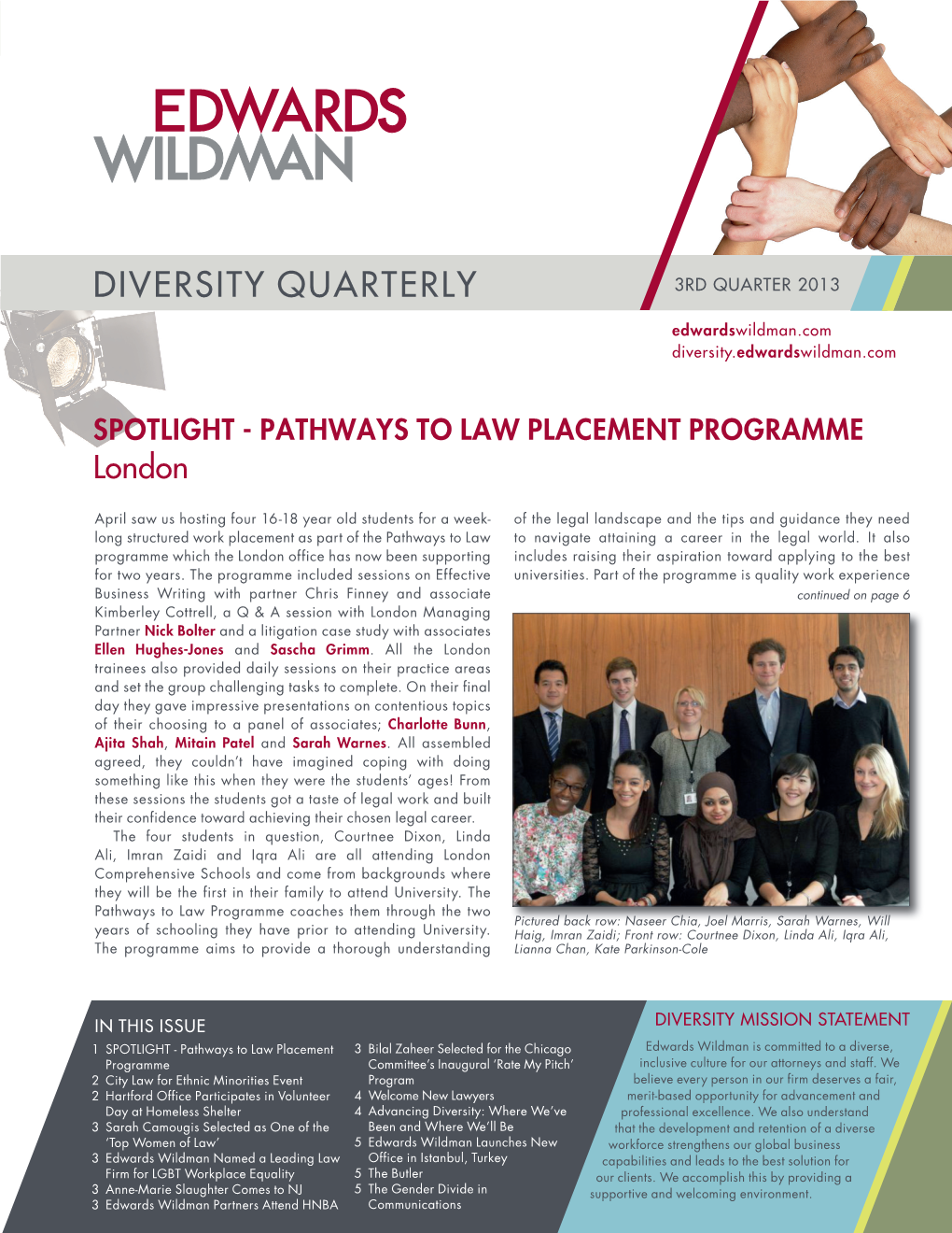 Diversity Quarterly 3Rd Quarter 2013