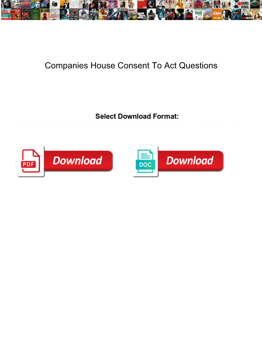 Companies House Consent to Act Questions