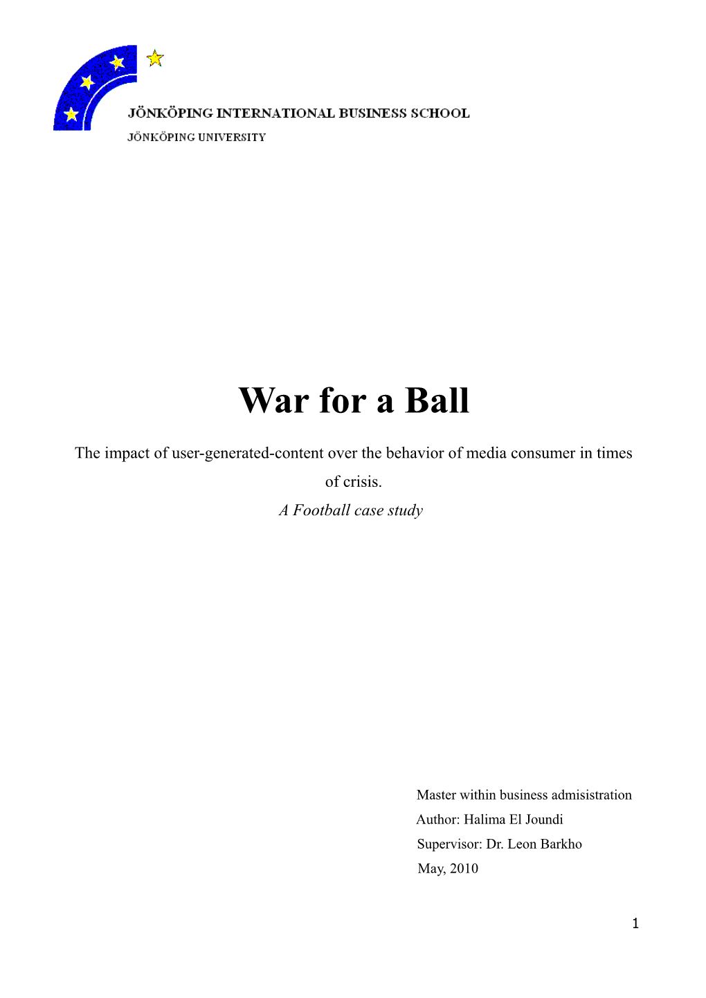 War for a Ball
