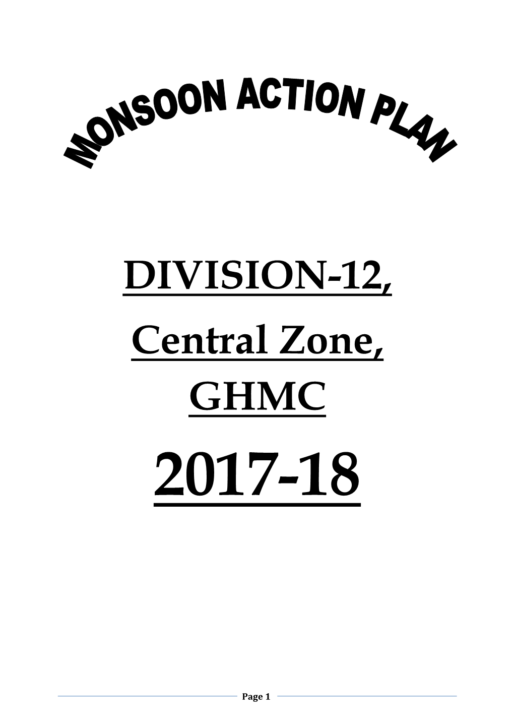 DIVISION-12, Central Zone, GHMC 2017-18