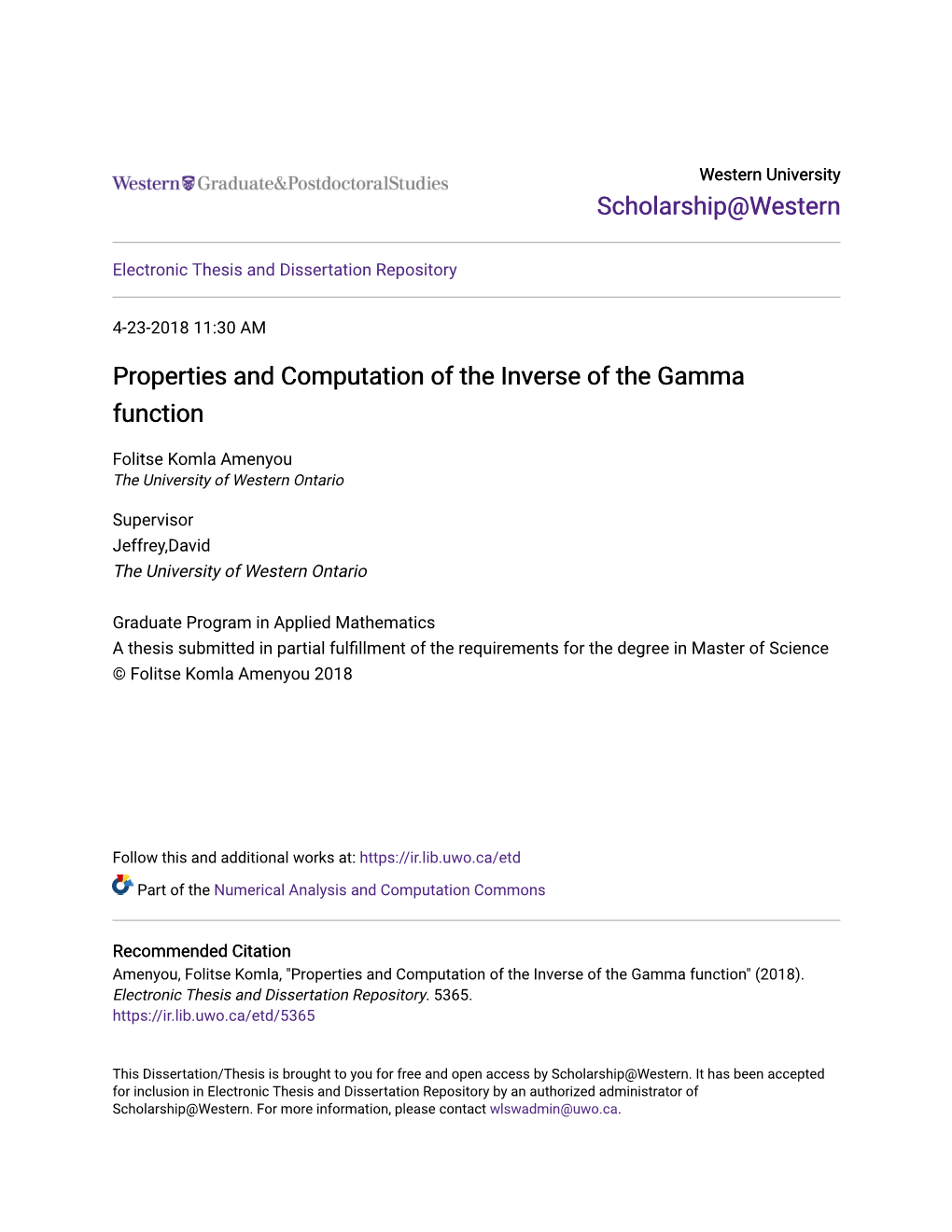 Properties and Computation of the Inverse of the Gamma Function