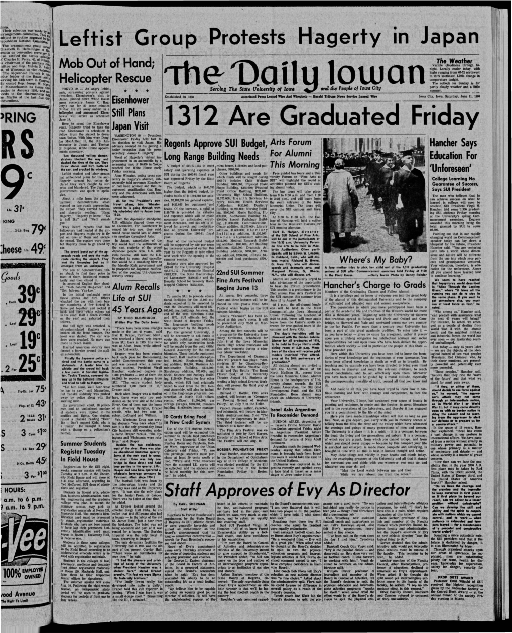 Daily Iowan (Iowa City, Iowa), 1960-06-11