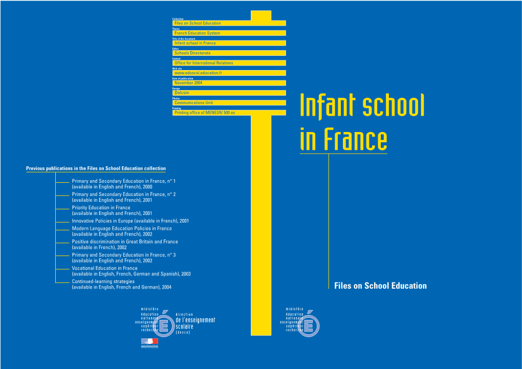 Infant School in France