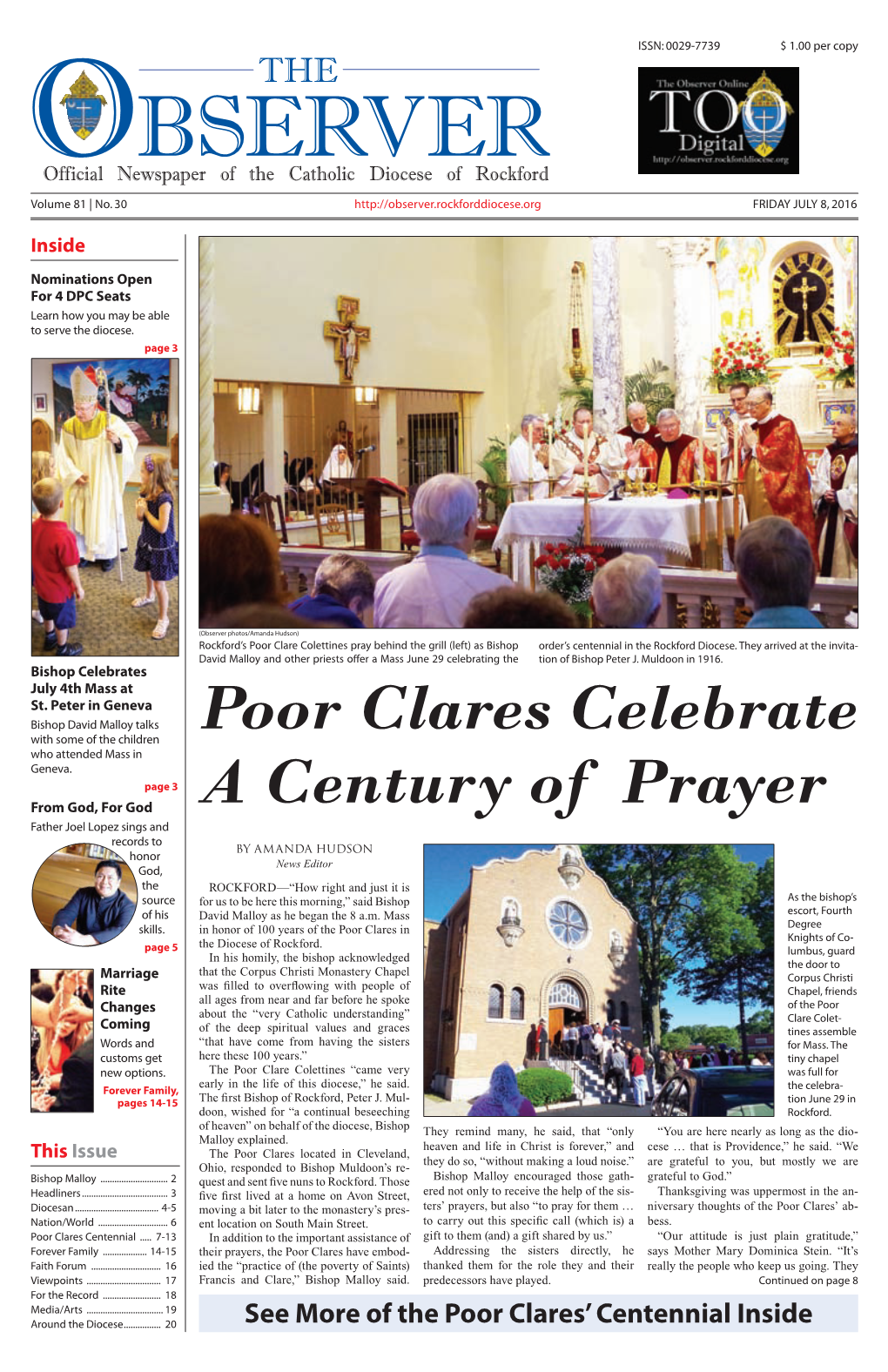 Poor Clares Celebrate a Century of Prayer