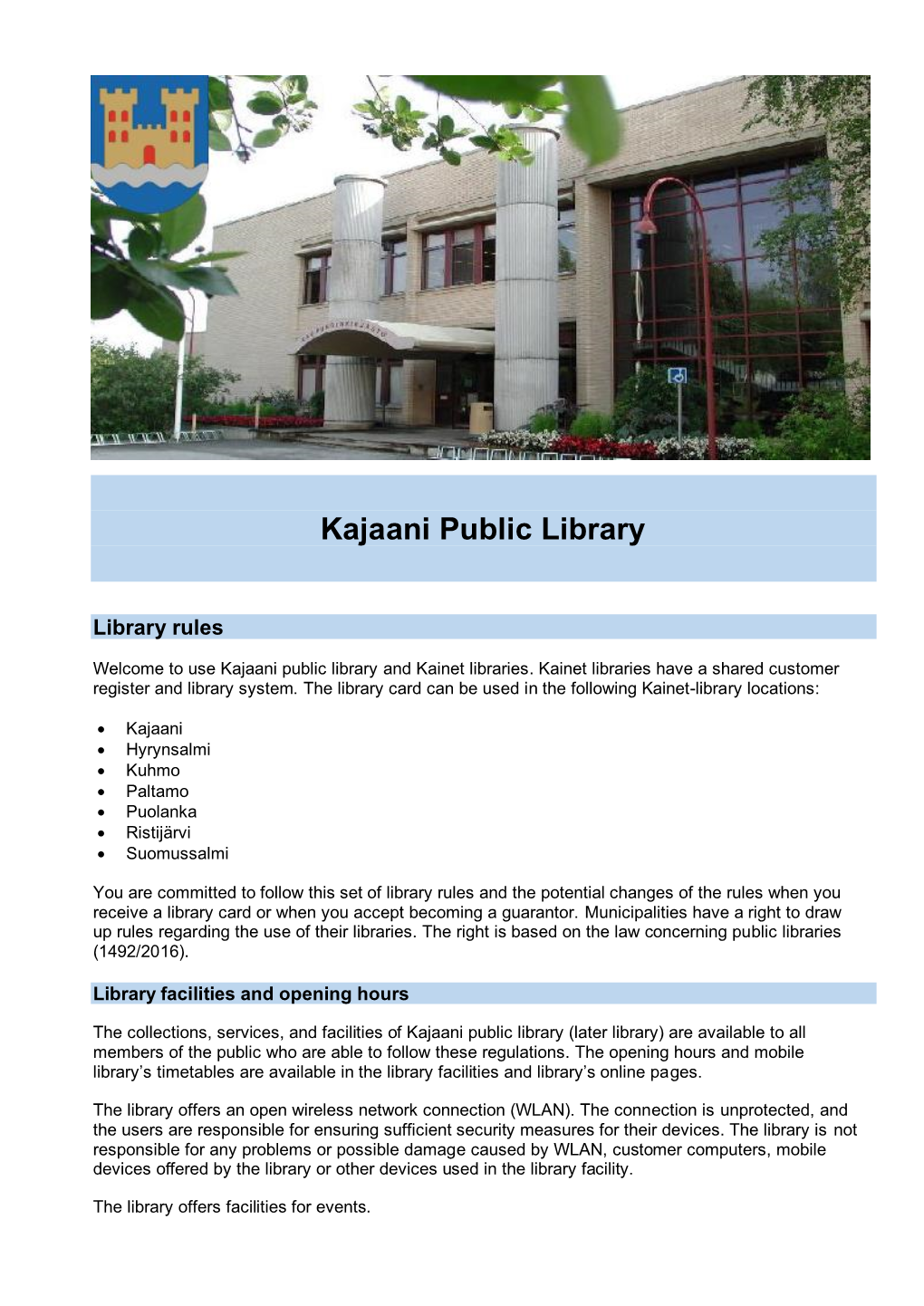 Kajaani Public Library