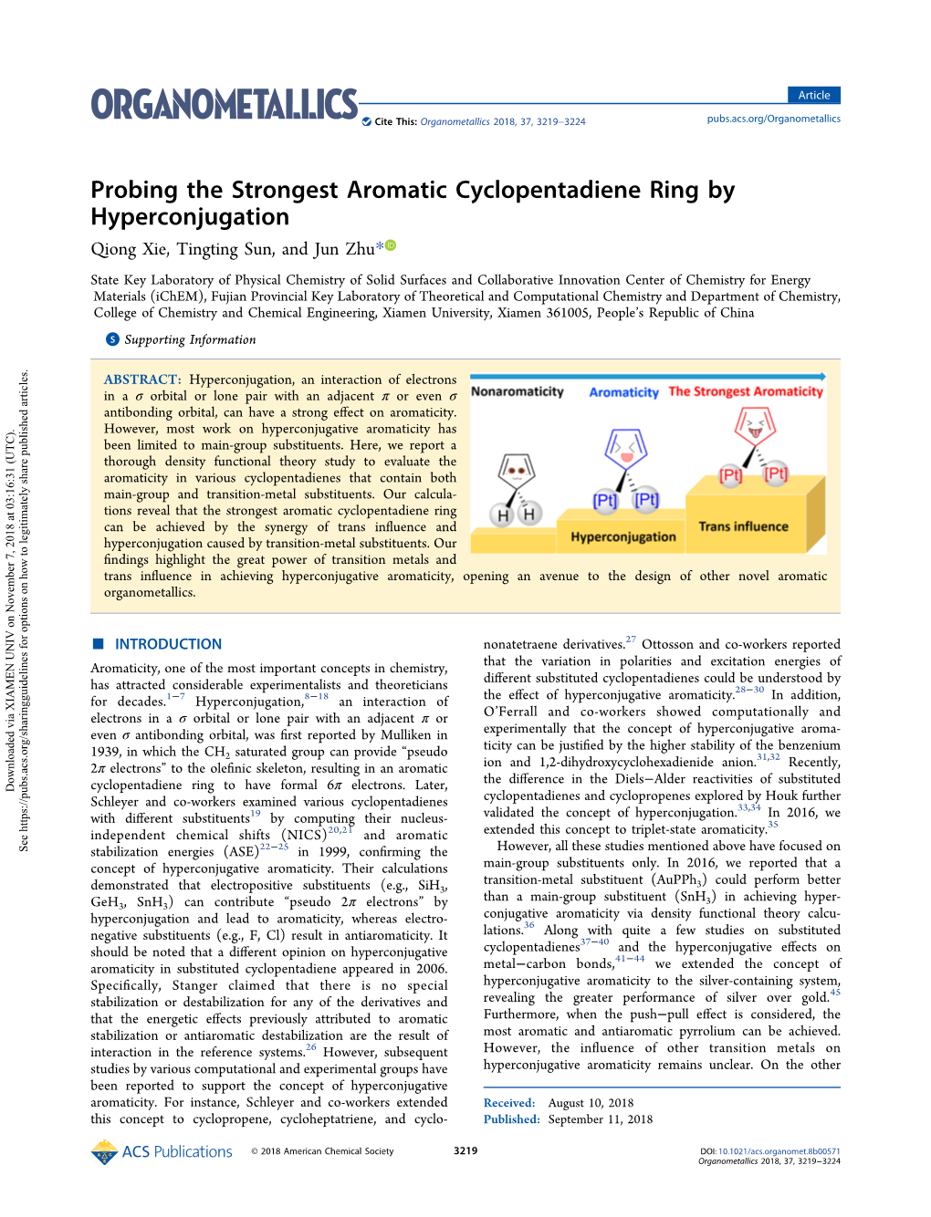 Probing the Strongest Aromatic Cyclopentadiene Ring By