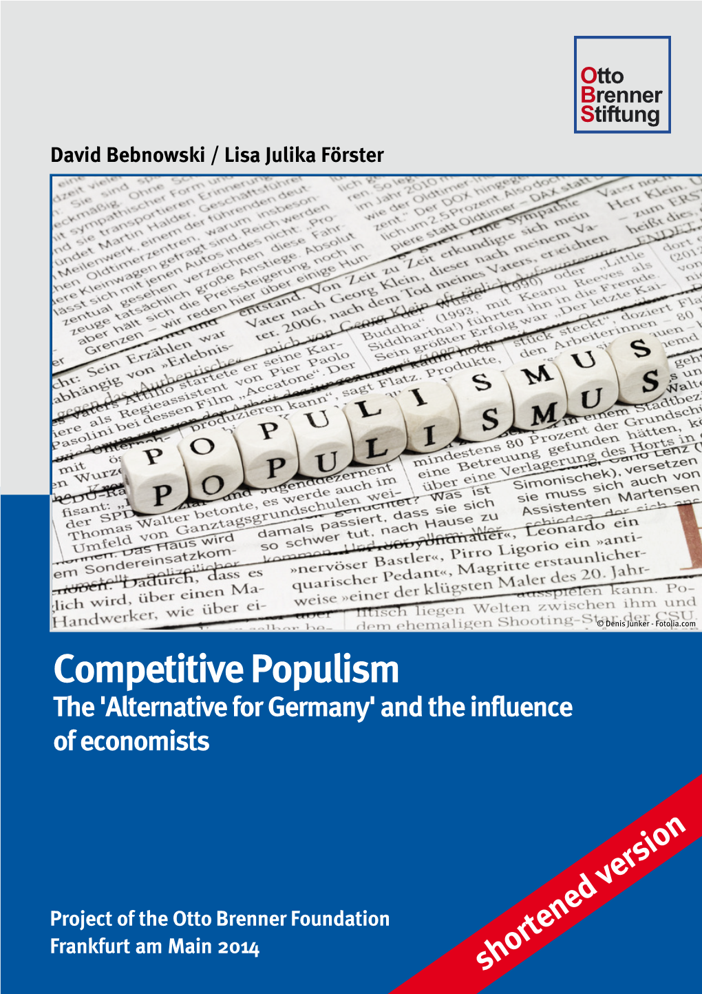 Competitive Populism the 'Alternative for Germany' and the Influence of Economists