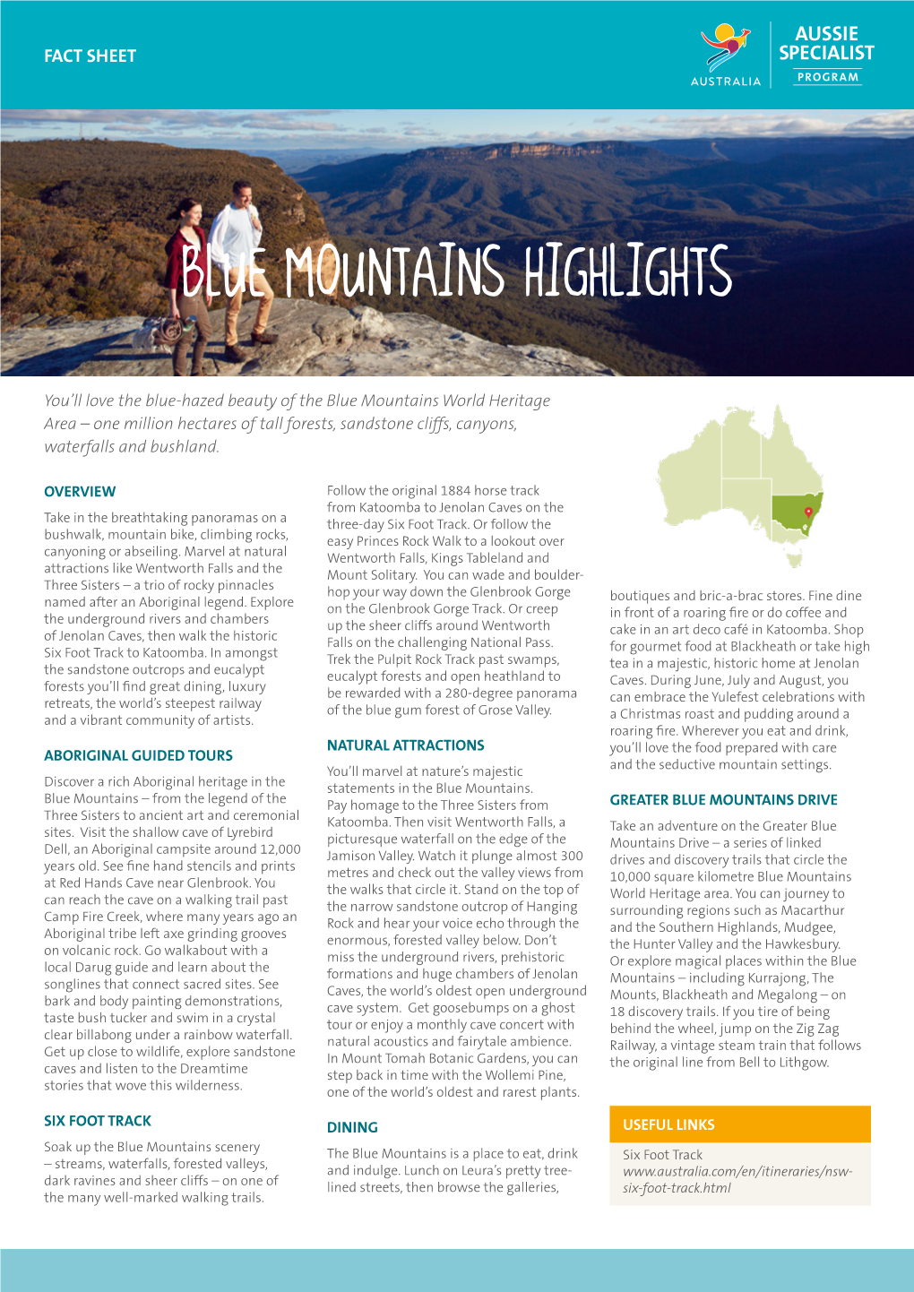 Blue Mountains Highlights