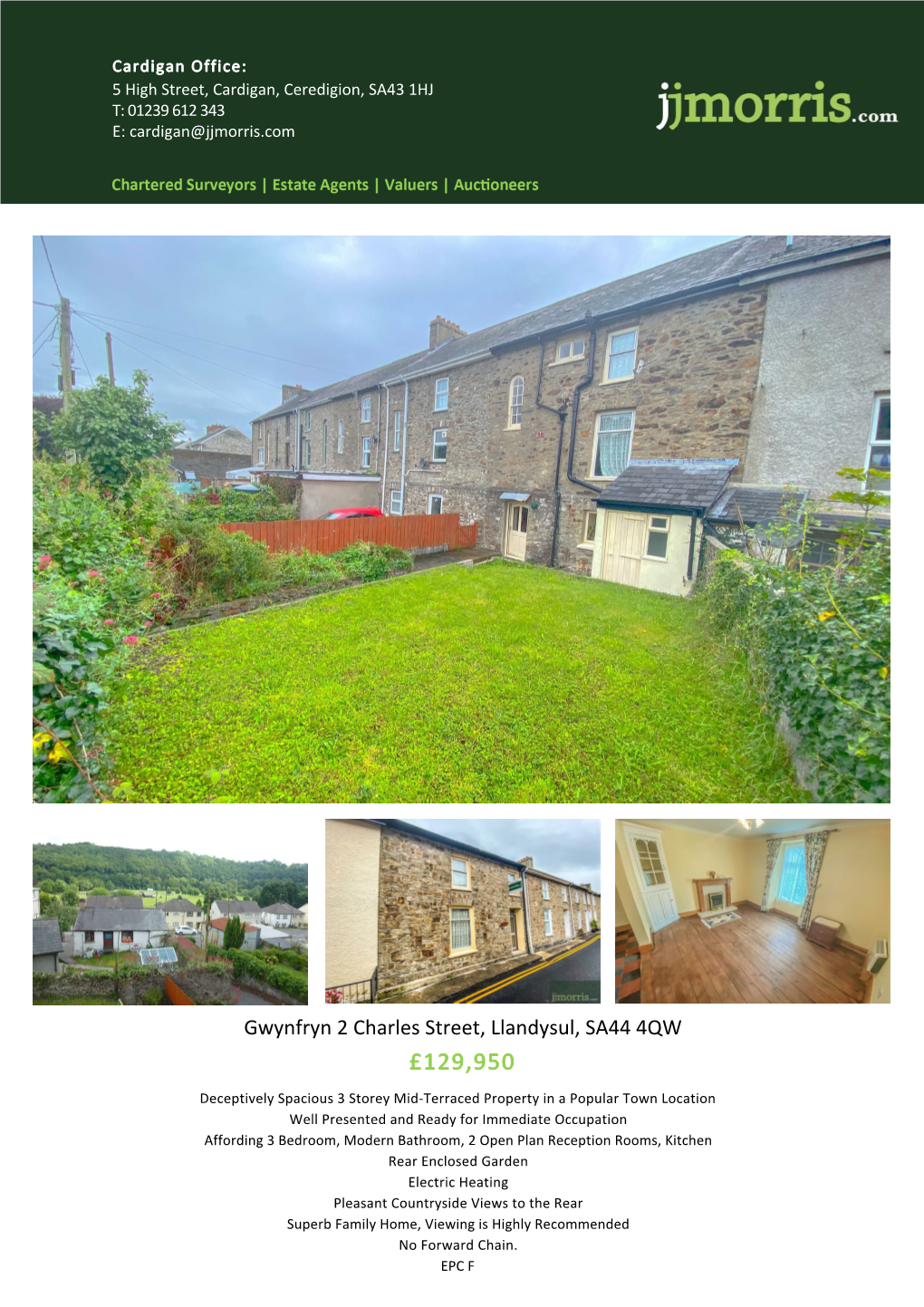 2 Charles Street, Llandysul, SA44 4QW £129,950