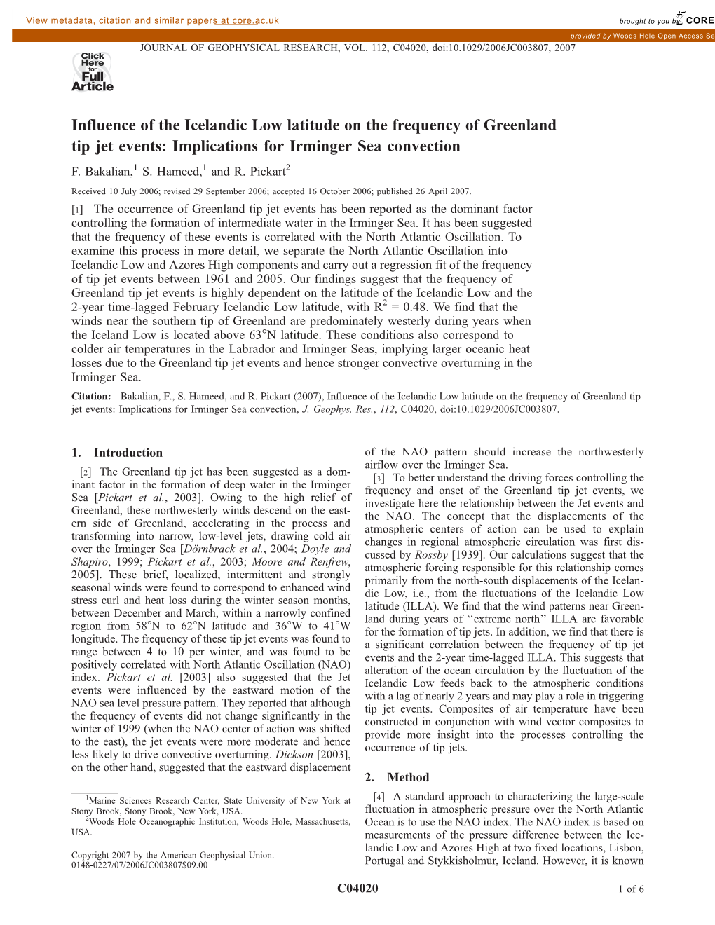 Influence of the Icelandic Low Latitude on the Frequency of Greenland Tip Jet Events: Implications for Irminger Sea Convection F