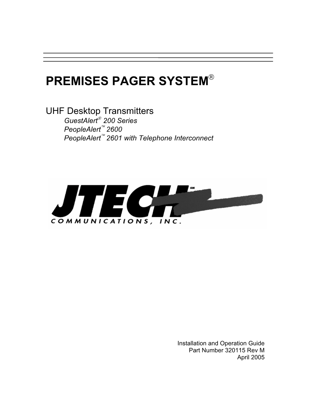 Premises Pager System®