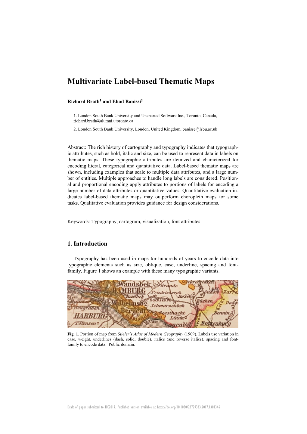 Multivariate Label-Based Thematic Maps