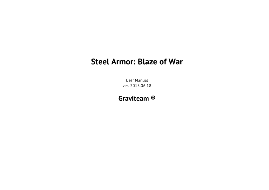 Steel Armor: Blaze of War